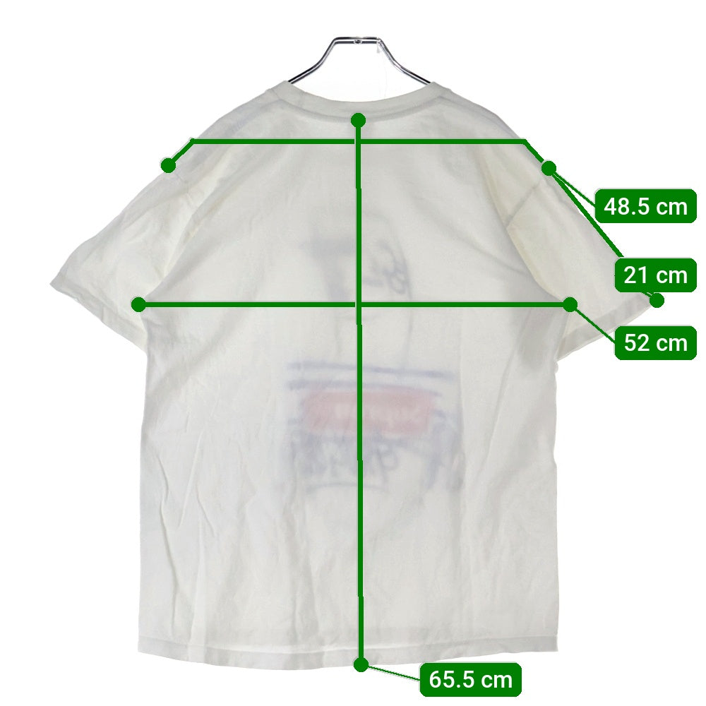 SUPREME(シュプリーム) 19SS ×JEAN PAUL GAULTIER ジャンポールゴルチエ フロントデザイン クルーネック カットソー 半袖Tシャツ ホワイト