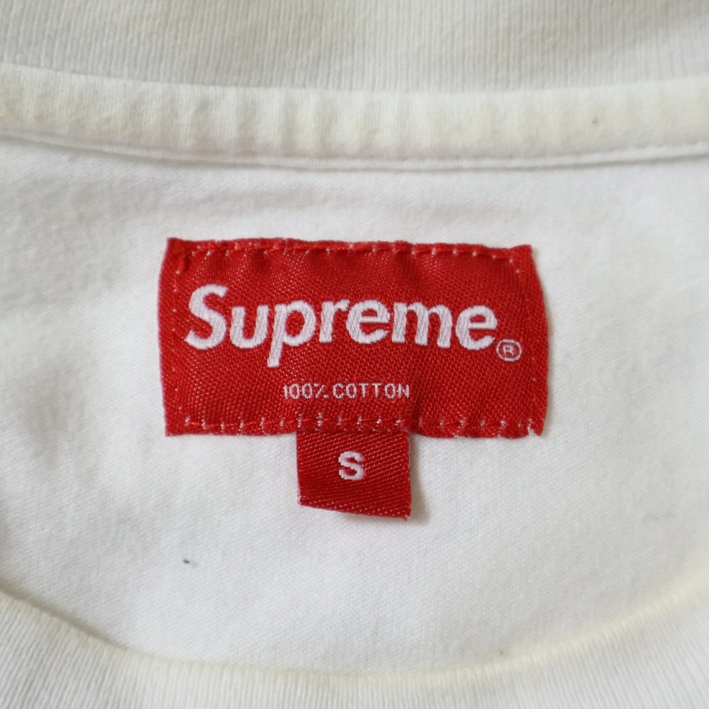 SUPREME(シュプリーム) 19SS Qualite Tee フロントロゴデザイン クルーネック カットソー 半袖Tシャツ ホワイト