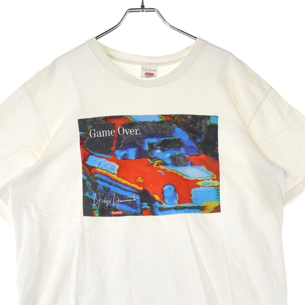 SUPREME(シュプリーム) 20AW ×YOHJI YAMAMOTO Game Over Tee ヨージヤマモト ゲーム オーバー フロントフォトプリント クルーネック カットソー 半袖Tシャツ ホワイト