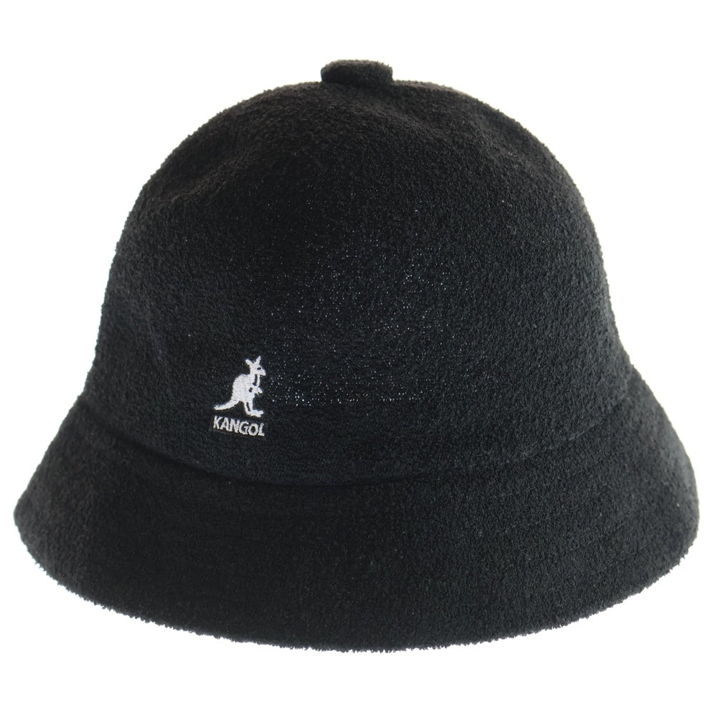 KANGOL(カンゴール) BERMUDA CASUAL バルミューダ カジュアル フロントロゴデザイン バケットハット 帽子 ブラック