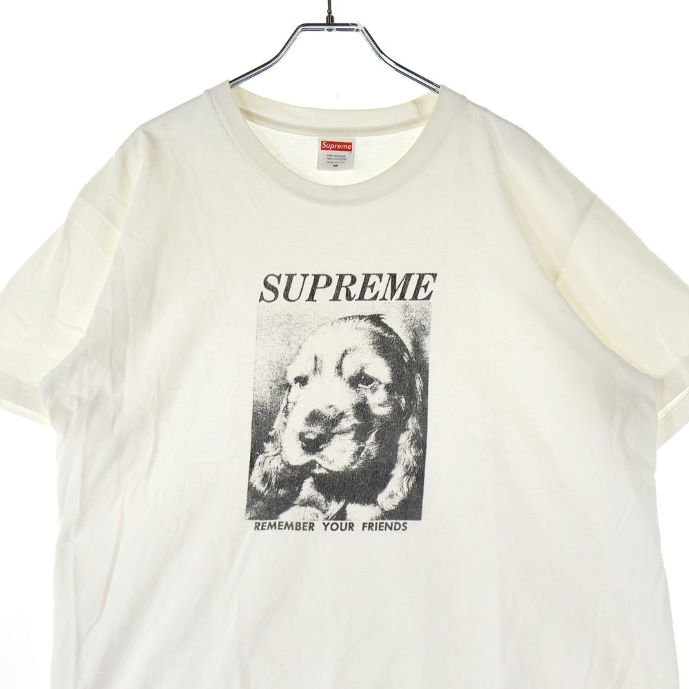 SUPREME(シュプリーム) 18AW Remember Tee フロントロゴデザイン クルーネック カットソー 半袖Tシャツ ホワイト