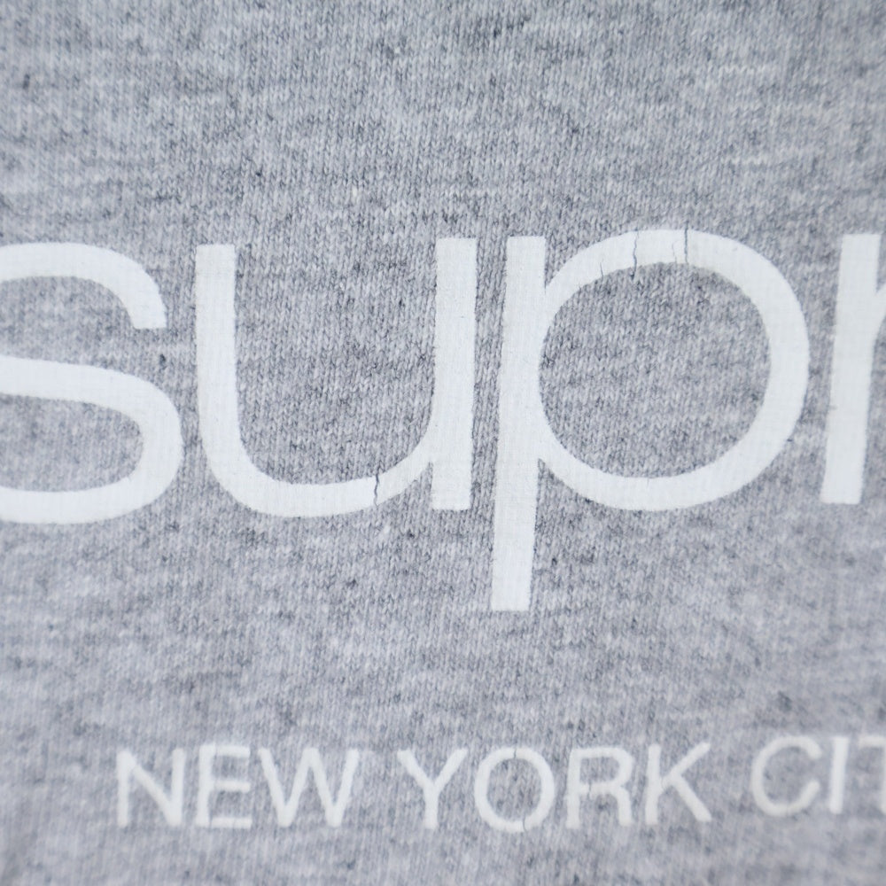 SUPREME(シュプリーム) 20SS Shop Tee フロントロゴデザイン クルーネック カットソー 半袖Tシャツ グレー