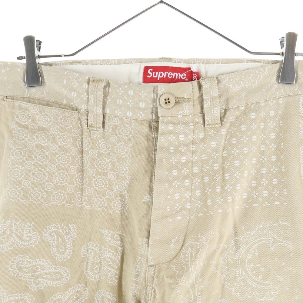 SUPREME(シュプリーム) 20SS Paisley Grid Chino Pant ペイズリー柄