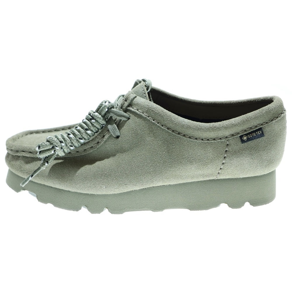 Clarks(クラークス) Wallabee GORE-TEX ワラビー ゴアテックス レザーモカシンブーツ レディース ローカットシューズ カーキ 26177865
