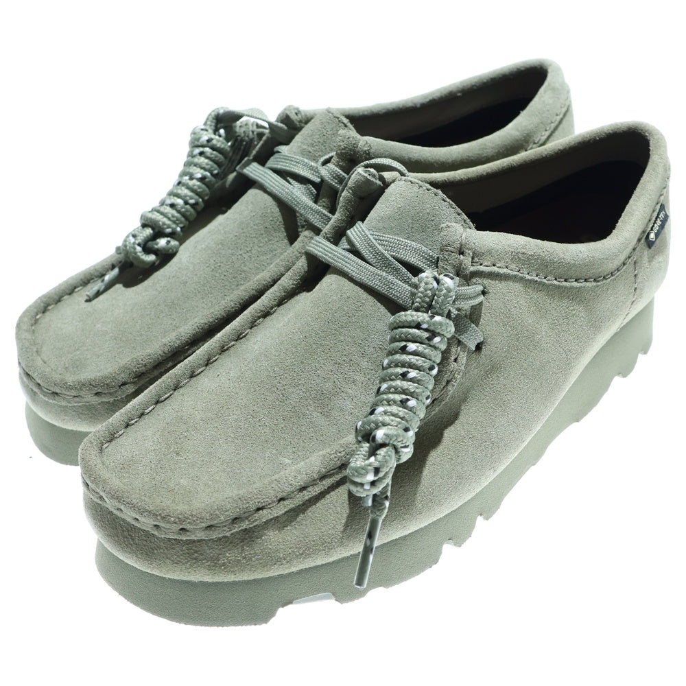 Clarks(クラークス) Wallabee GORE-TEX ワラビー ゴアテックス レザーモカシンブーツ レディース ローカットシューズ カーキ 26177865