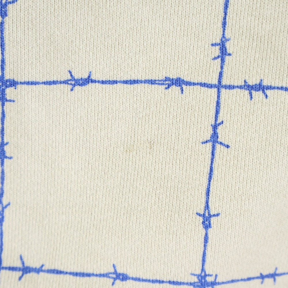 BoTT(ボット) BARBED WIRE PULLOVER HOODIE 有刺鉄線 プルオーバーフーディー パーカー スウェット ベージュ 223BoTT16-H