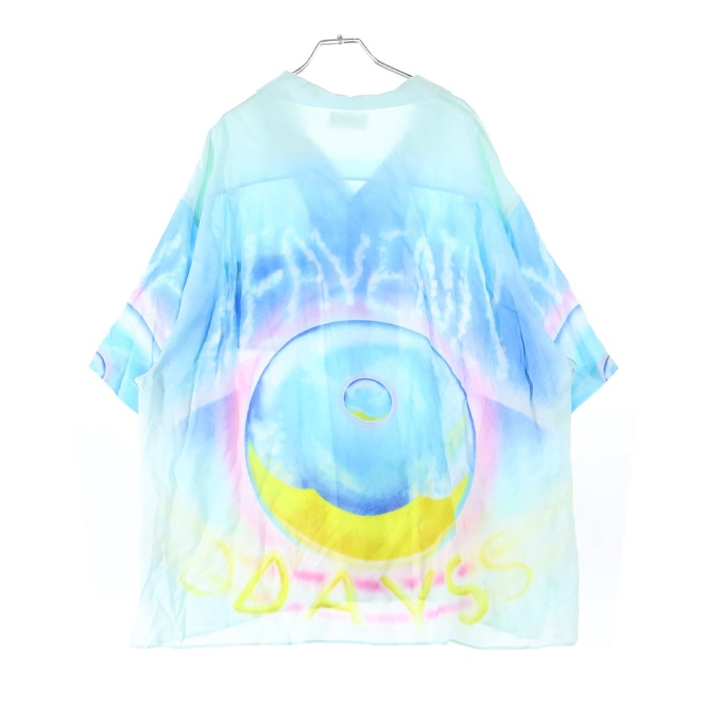 CELINE(セリーヌ) 22SS ×MARCELO LANVIN マルセロランバン 総柄 レーヨン オープンカラー 半袖シャツ マルチカラー 2C517357Q