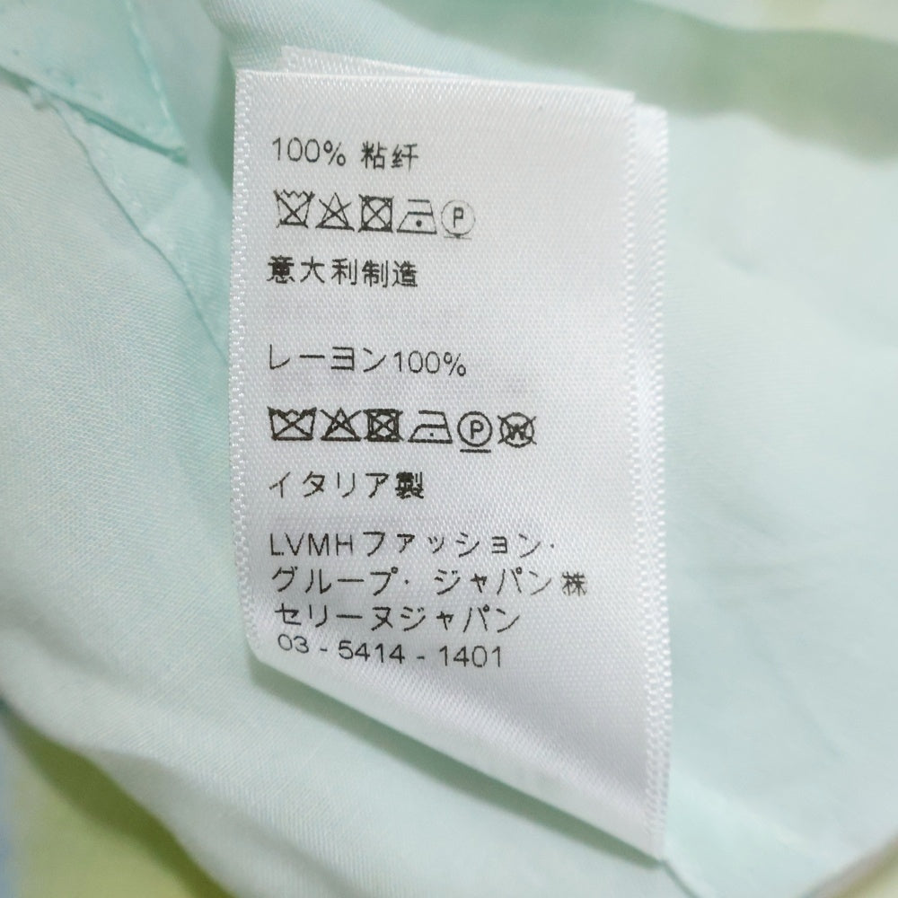 CELINE(セリーヌ) 22SS ×MARCELO LANVIN マルセロランバン 総柄 レーヨン オープンカラー 半袖シャツ マルチカラー 2C517357Q