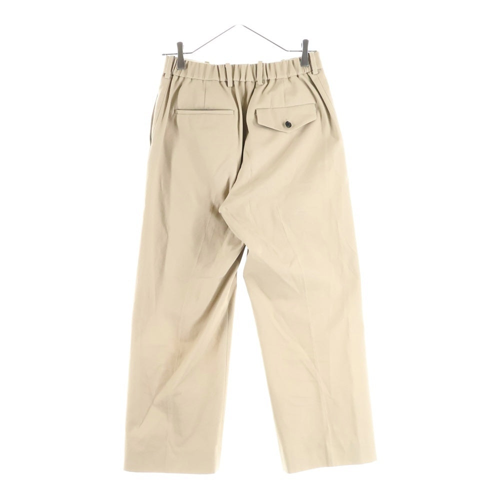 MARKAWARE(マーカウェア) FLAT FRONT TROUSERS ORGANIC COTTON DRY TWILL フラットフロントトラウザー オーガニックコットンドライツイル パンツ ベージュ A21B-09PT02C