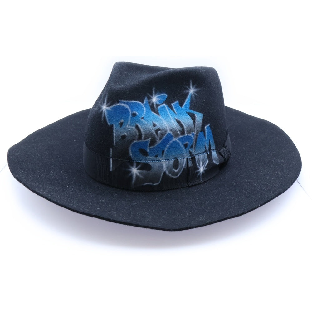 MASU(エムエーエスユー) 23SS BRAINSTORM GRAFFITI HAT ブレインストーム グラフィックハット 帽子 ブラック MMSS-OJ0223