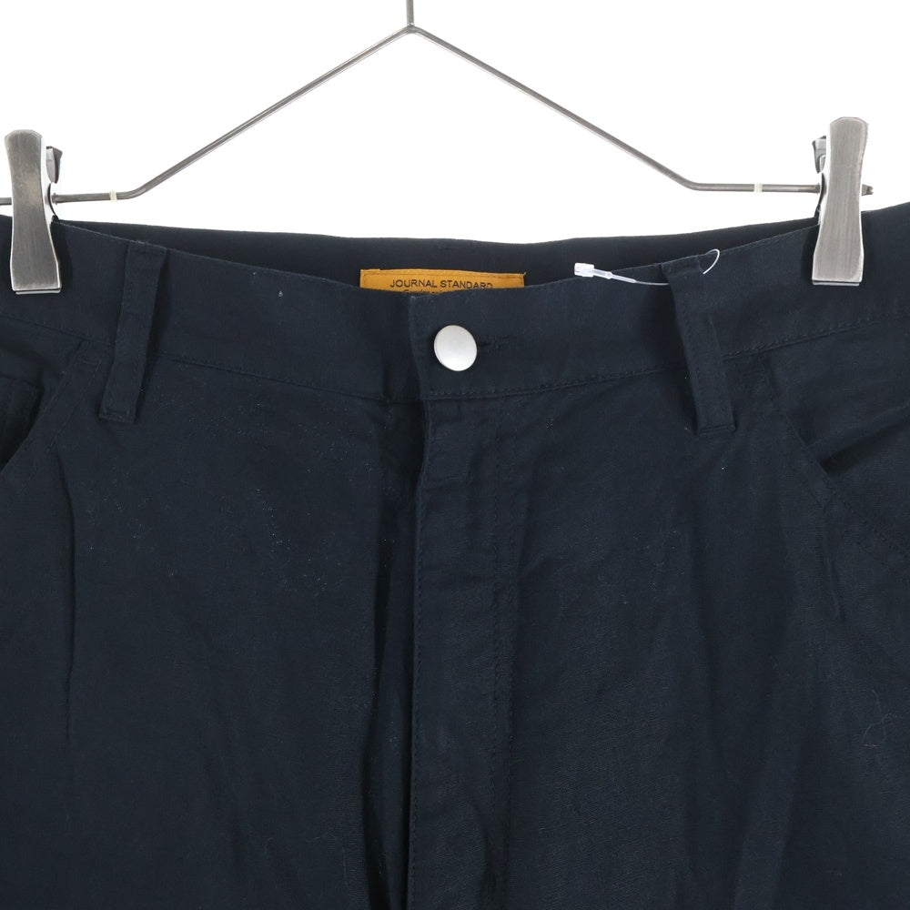 JOURNAL STANDARD(ジャーナルスタンダード) リネン混 イージーパンツ ブラック