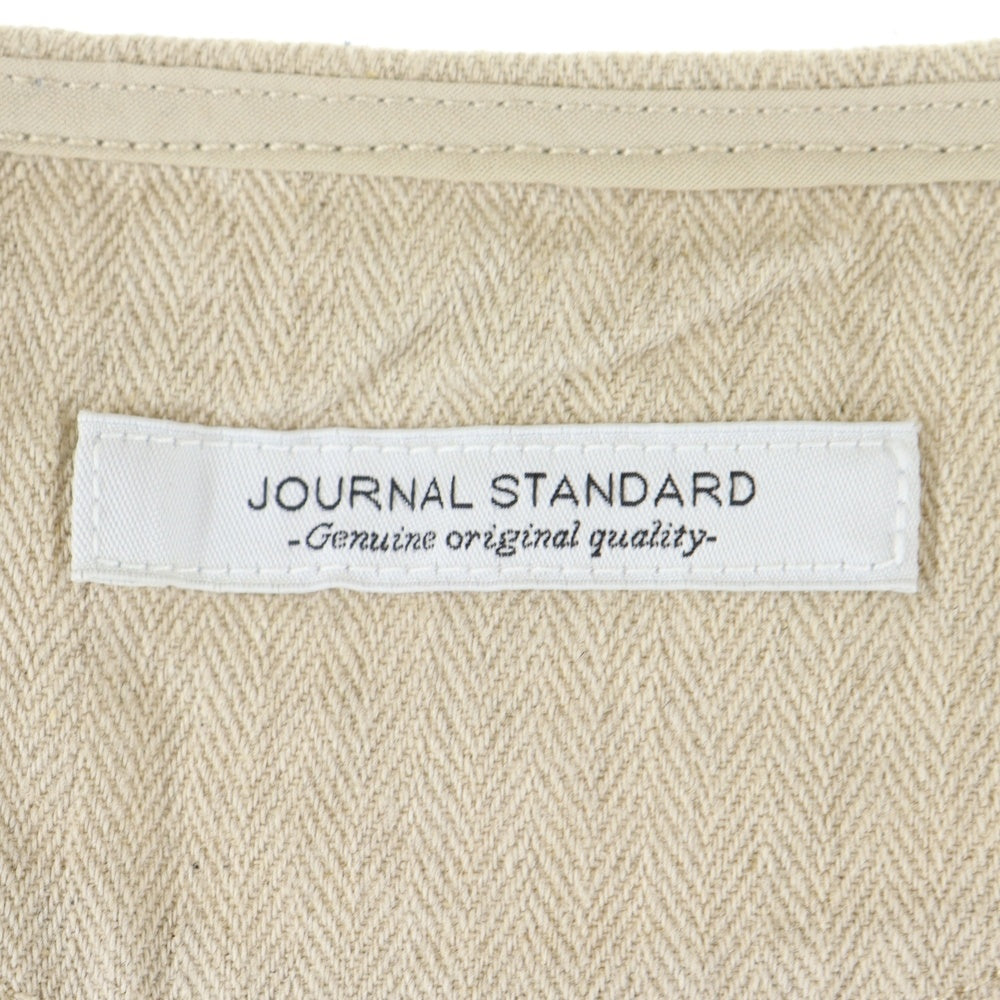 JOURNAL STANDARD(ジャーナルスタンダード) リネン混 ヘリンボーンベスト アイボリー 24-011-600-2160-1-0