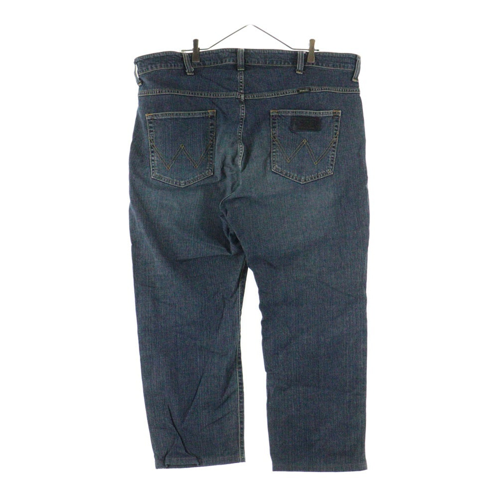 Wrangler(ラングラー) 内ロゴエンブロイダリー ボタンフライ ストレートデニムパンツ インディゴ W04233