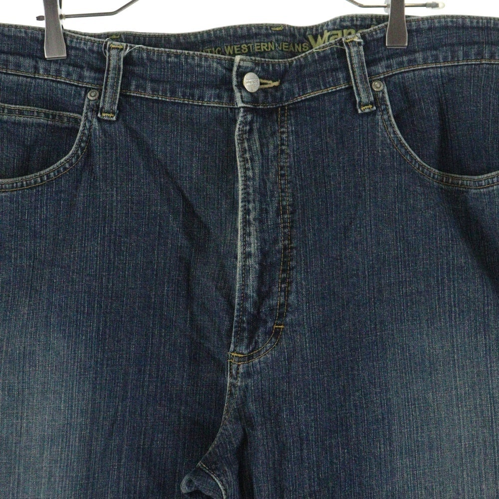 Wrangler(ラングラー) 内ロゴエンブロイダリー ボタンフライ ストレートデニムパンツ インディゴ W04233