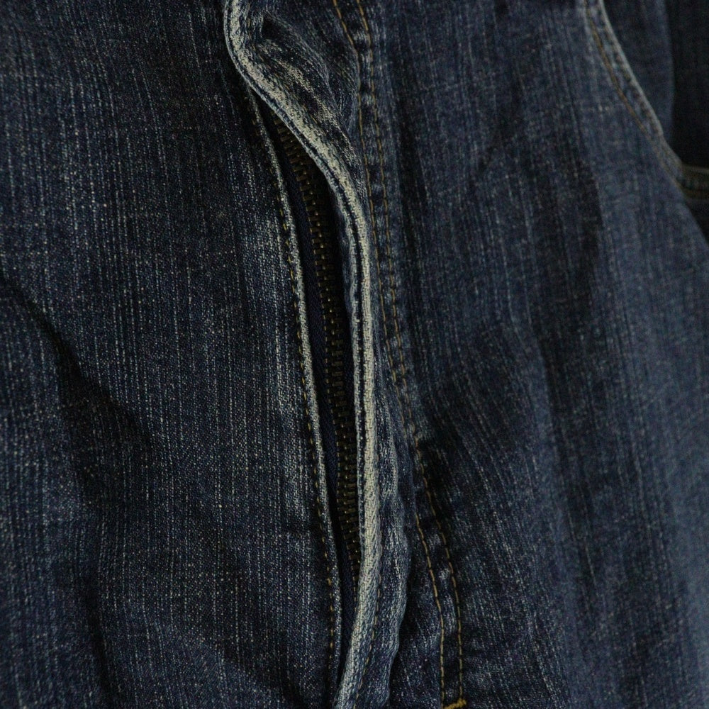 Wrangler(ラングラー) 内ロゴエンブロイダリー ボタンフライ ストレートデニムパンツ インディゴ W04233