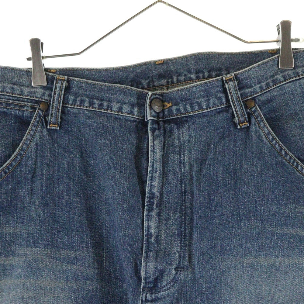 Wrangler(ラングラー) ユーズド プロセシング ボタンフライ ストレートデニムパンツ インディゴブルー W01303