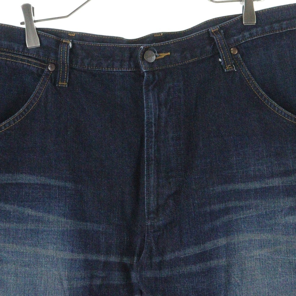 Wrangler(ラングラー) ユーズド プロセシング ボタンフライ ストレートデニムパンツ インディゴ W01303