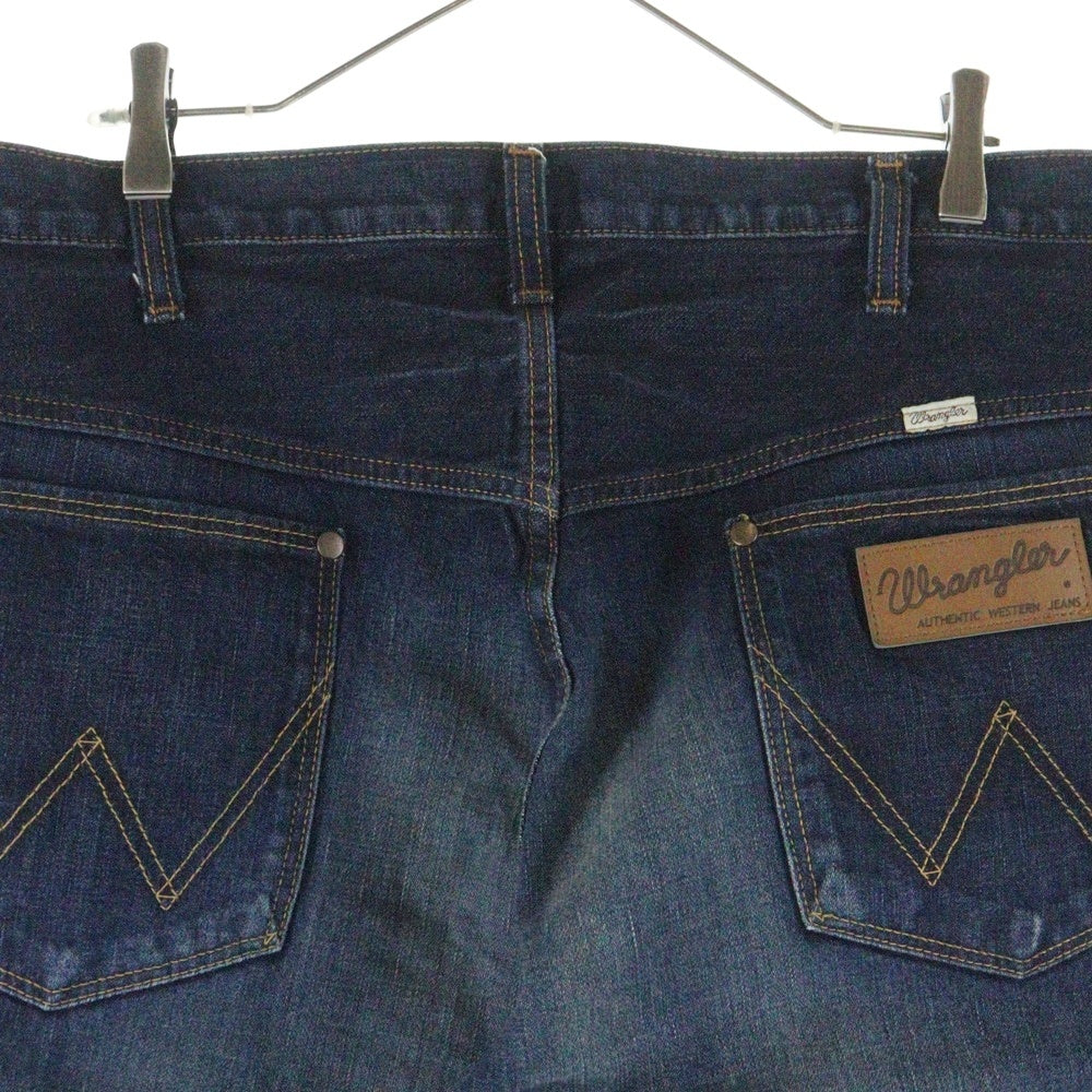 Wrangler(ラングラー) ユーズド プロセシング ボタンフライ ストレートデニムパンツ インディゴ W01303