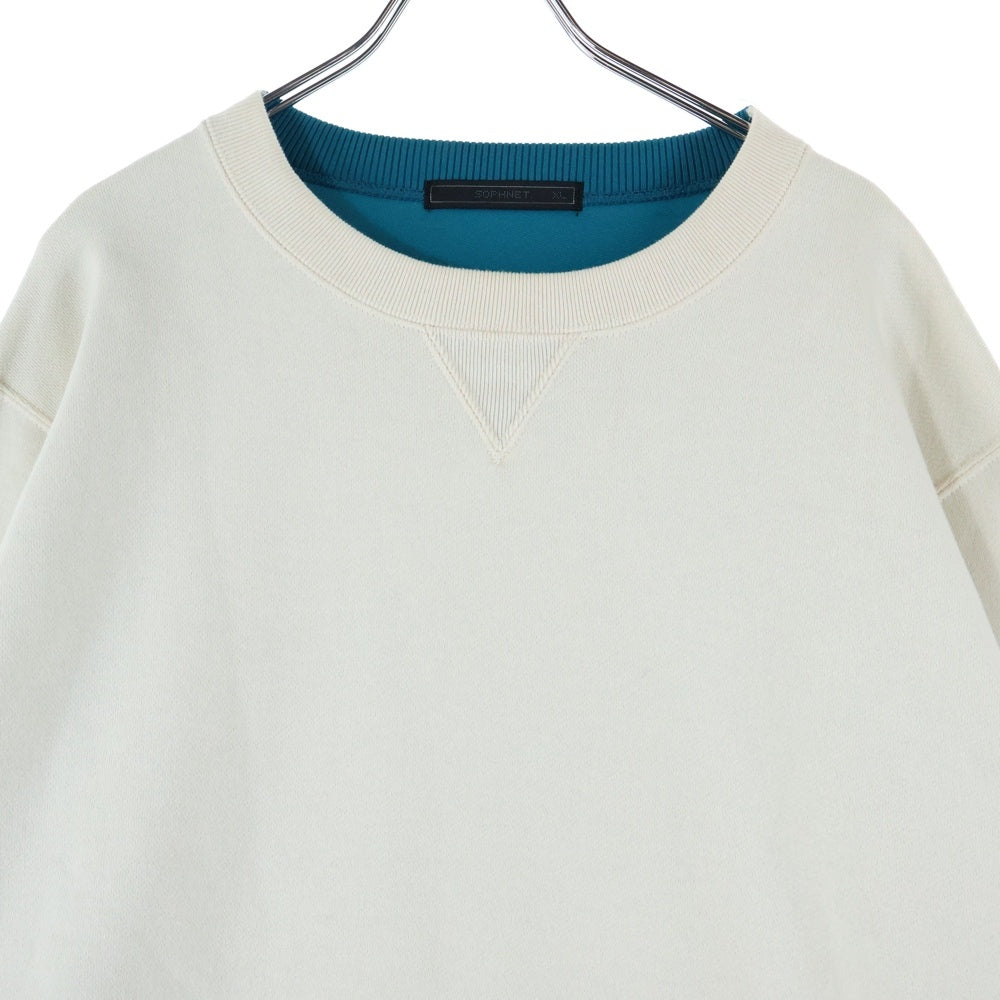 SOPHNET.(ソフネット) 23SS SWITCHING COLOR CREWNECK SWEAT