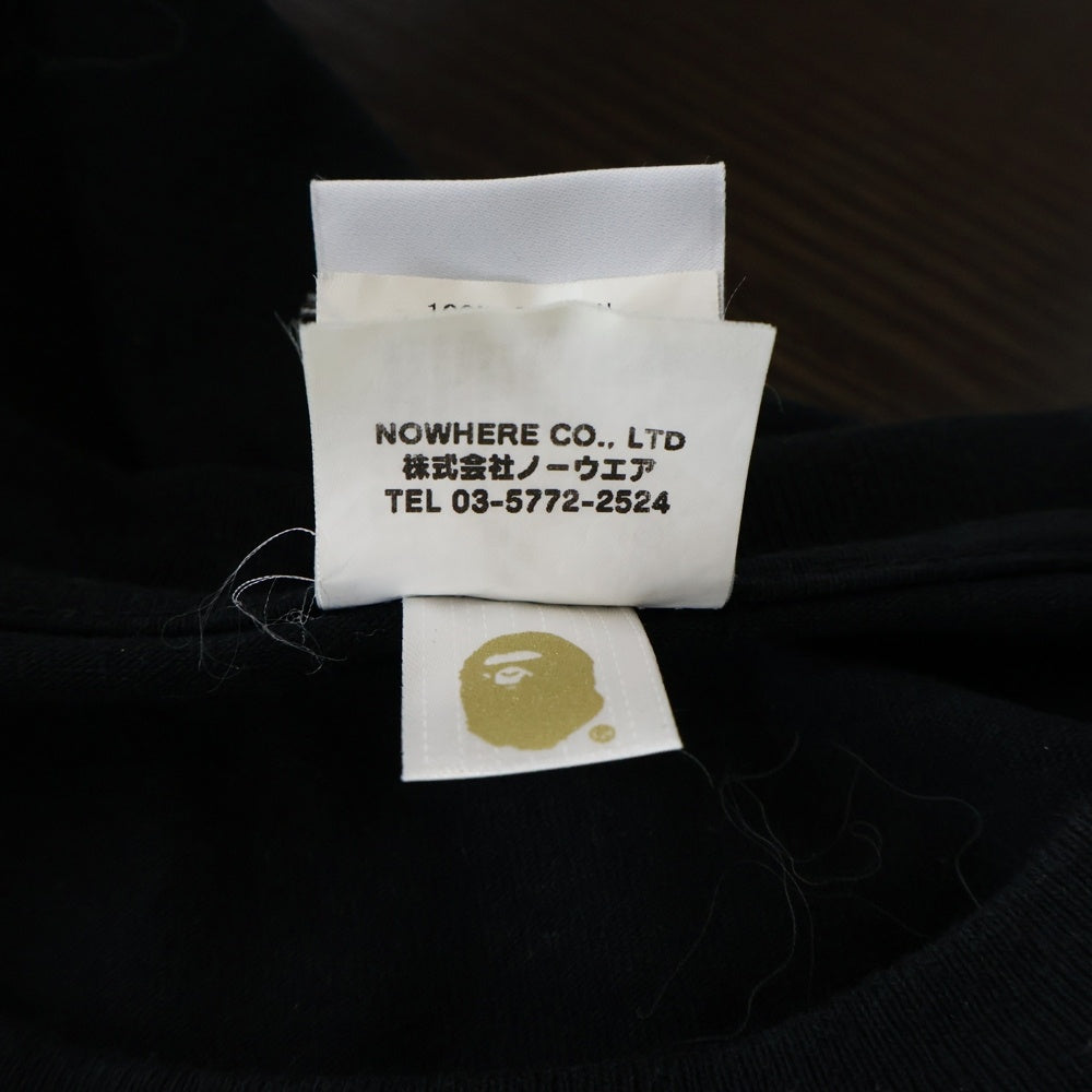 F.C.R.B./F.C.Real Bristol/FCRB(エフシーアールビー/エフシーレアルブリストル) ×A BATHING APE SHARK TEE ア ベイシング エイプ シャークプリント クルーネック半袖Tシャツ カットソー ブラック