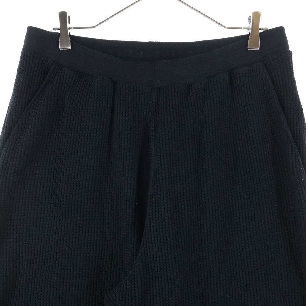 19SO(ナインティーエスオー) THERMAL TROUSERS サーマル トラウザーズ イージーワイドパンツ ブラック