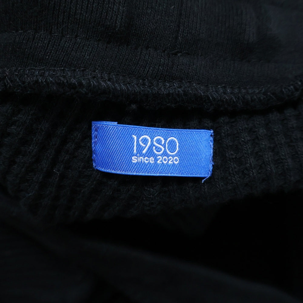 19SO(ナインティーエスオー) THERMAL TROUSERS サーマル トラウザーズ イージーワイドパンツ ブラック