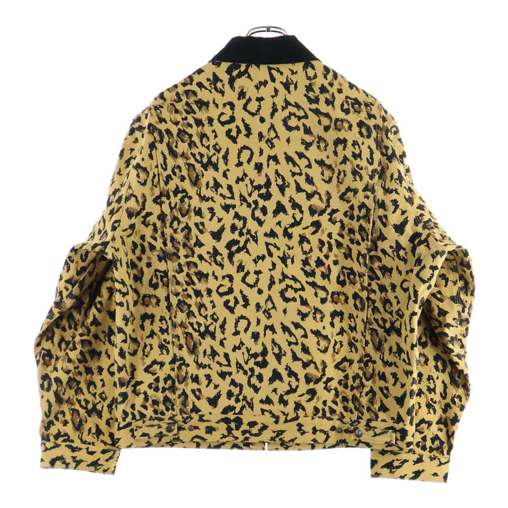 WACKO MARIA(ワコマリア) 25SS LEOPARD WORK JACKET レオパード ジップアップワークジャケット ベージュ 25SS-WMO-DC03
