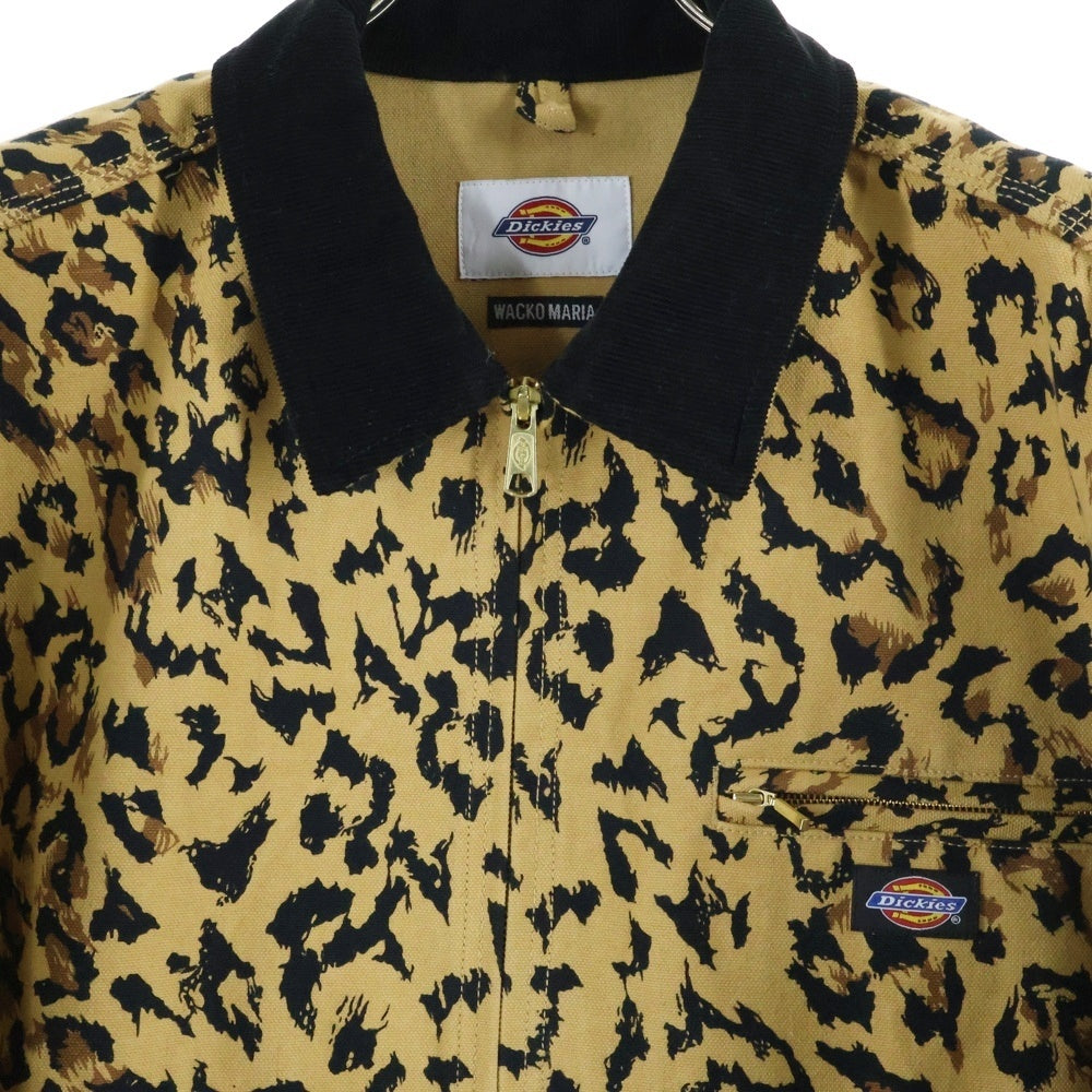 WACKO MARIA(ワコマリア) 25SS LEOPARD WORK JACKET レオパード ジップアップワークジャケット ベージュ 25SS-WMO-DC03