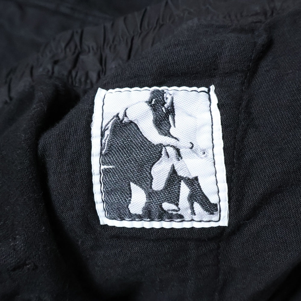 DRKSHDW(ダークシャドウ) 24AW PRISONER DRAWSTRING プリズナー ドローストリング スウェットパンツ ブラック DU02D2395-RIG