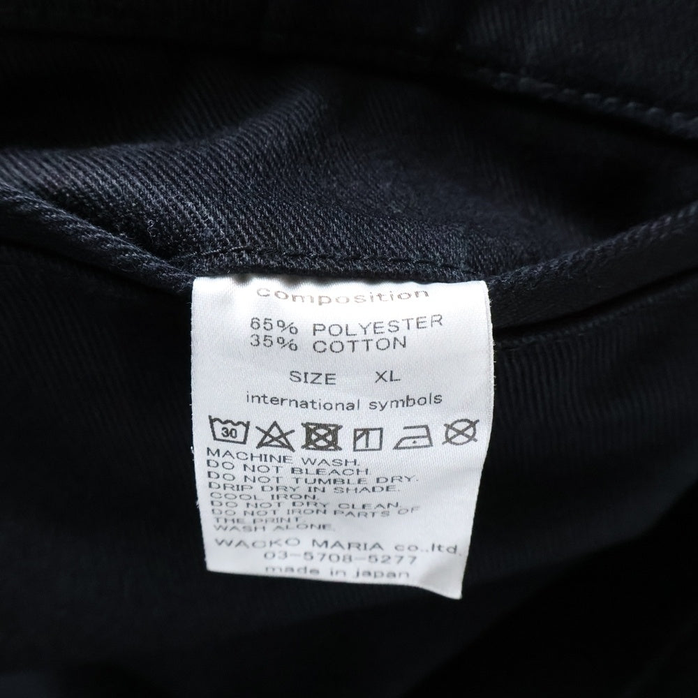 WACKO MARIA(ワコマリア) TWILL SKATE PANTS ツイル マルチポケット ジップアップ スケーターパンツ ブラック GP-104-A-BLANKLINE ZACK