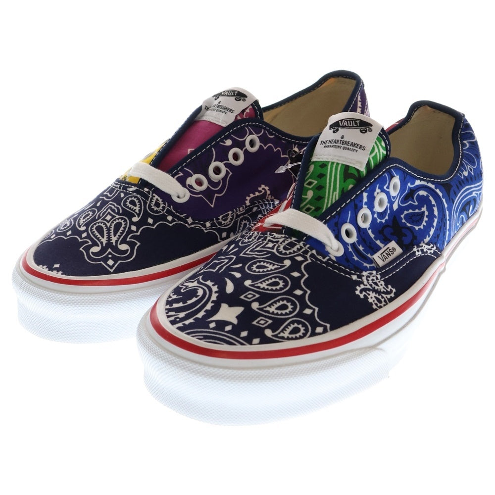 VANS(ヴァンズ) ×BEDWIN & THE HEARTBREAKERS AUTHENTIC ベドウィン アンド ザ ハートブレイカーズ オーセンティック バンダナ柄 総柄 ローカットスニーカー US10/28cm 721356
