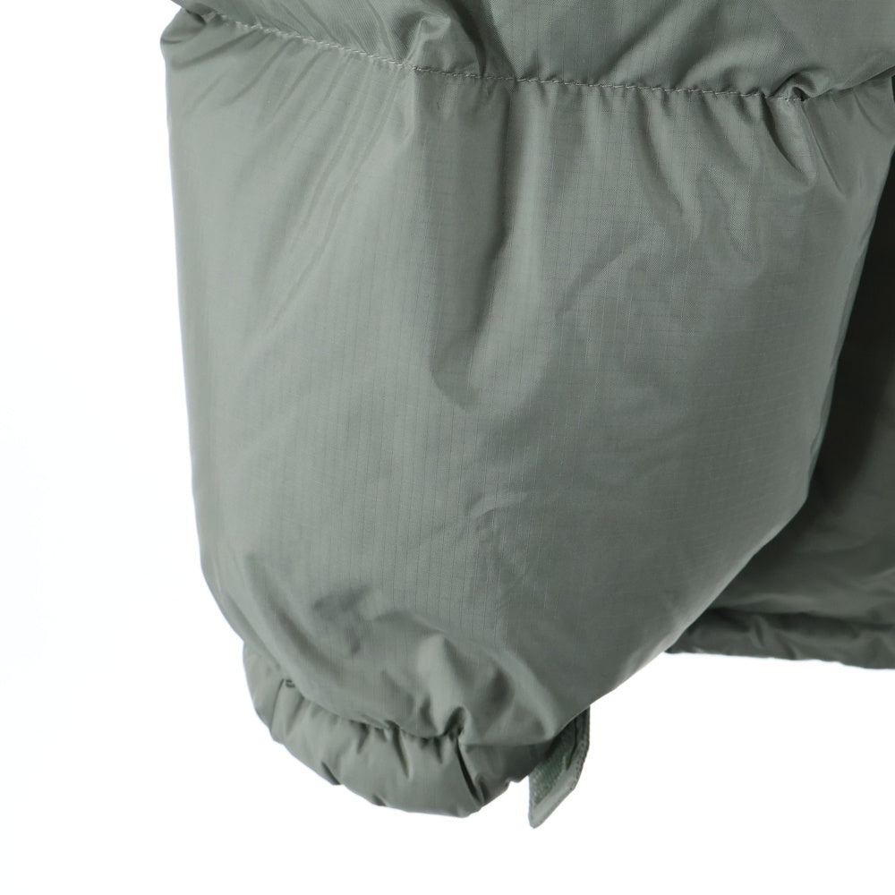 WACKO MARIA(ワコマリア) ×NANGA DOWN JACKET TYPE-1 ナンガ ロゴ刺繍 ジップアップ ダウンジャケット カーキ 23B76