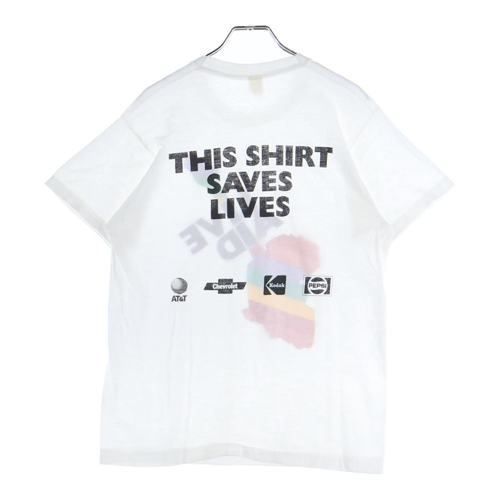 VINTAGE(ヴィンテージ) 80S VINTAGE 57 LIVE AID ライブエイド ヴィンテージ プリントTシャツ 半袖カットソー ホワイト