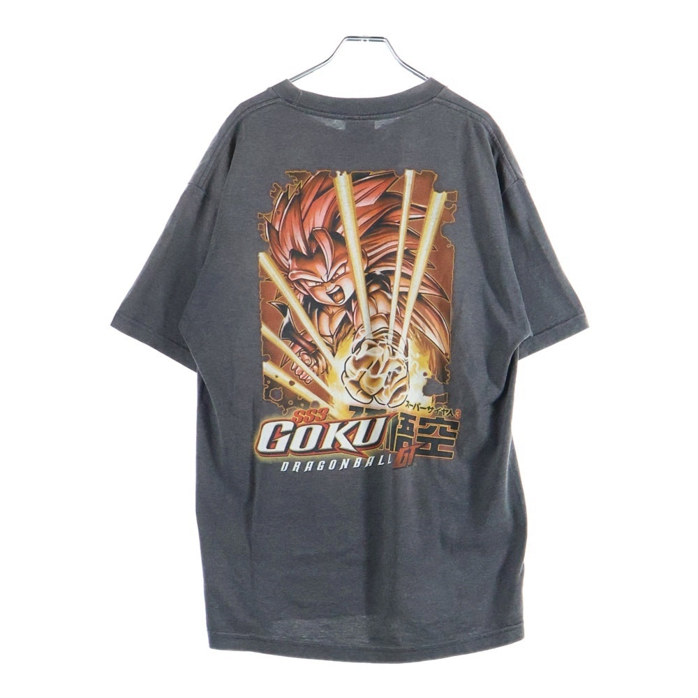 VINTAGE(ヴィンテージ) 00S DRAGON BALL GT GOKU ドラゴンボール 悟空 スーパーサイヤ人 3 バックプリントTシャツ 半袖カットソー ブラック