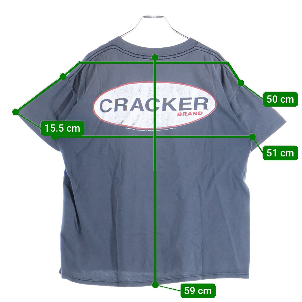 VINTAGE(ヴィンテージ) 90S VINTAGE CRACKER BRAND TEE クラッカー ヴィンテージ プリントTシャツ 半袖カットソー ブラック