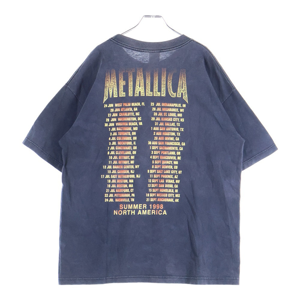 VINTAGE(ヴィンテージ) 90S VINTAGE METALLICA NORTH AMERICA TOUR 98 メタリカ ノースアメリカ ツアー ヴィンテージプリントTシャツ 半袖カットソー ブラック