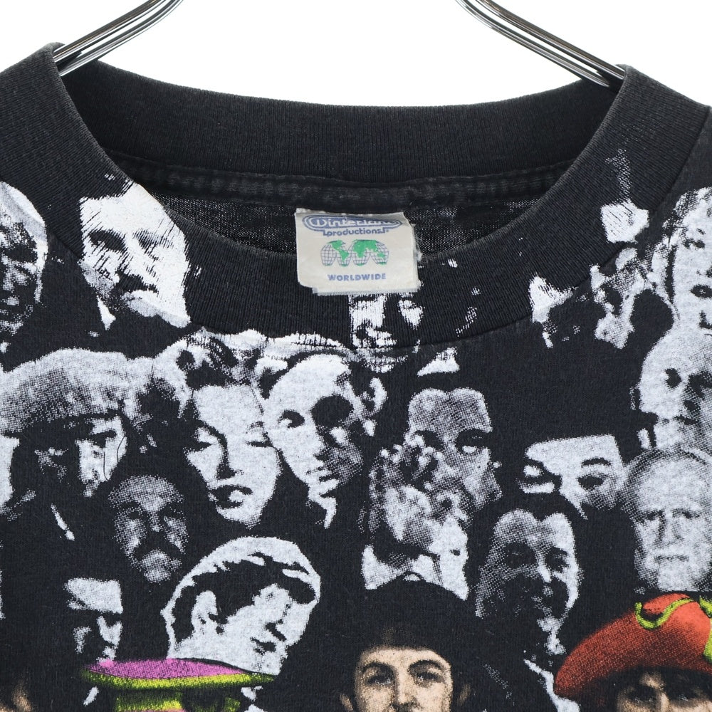 VINTAGE(ヴィンテージ) 90S VINTAGE THE BEATLES Sgt. Pepper's Lonely Hearts Club Band ビートルズ ヴィンテージプリントTシャツ 半袖カットソー 総柄 ブラック