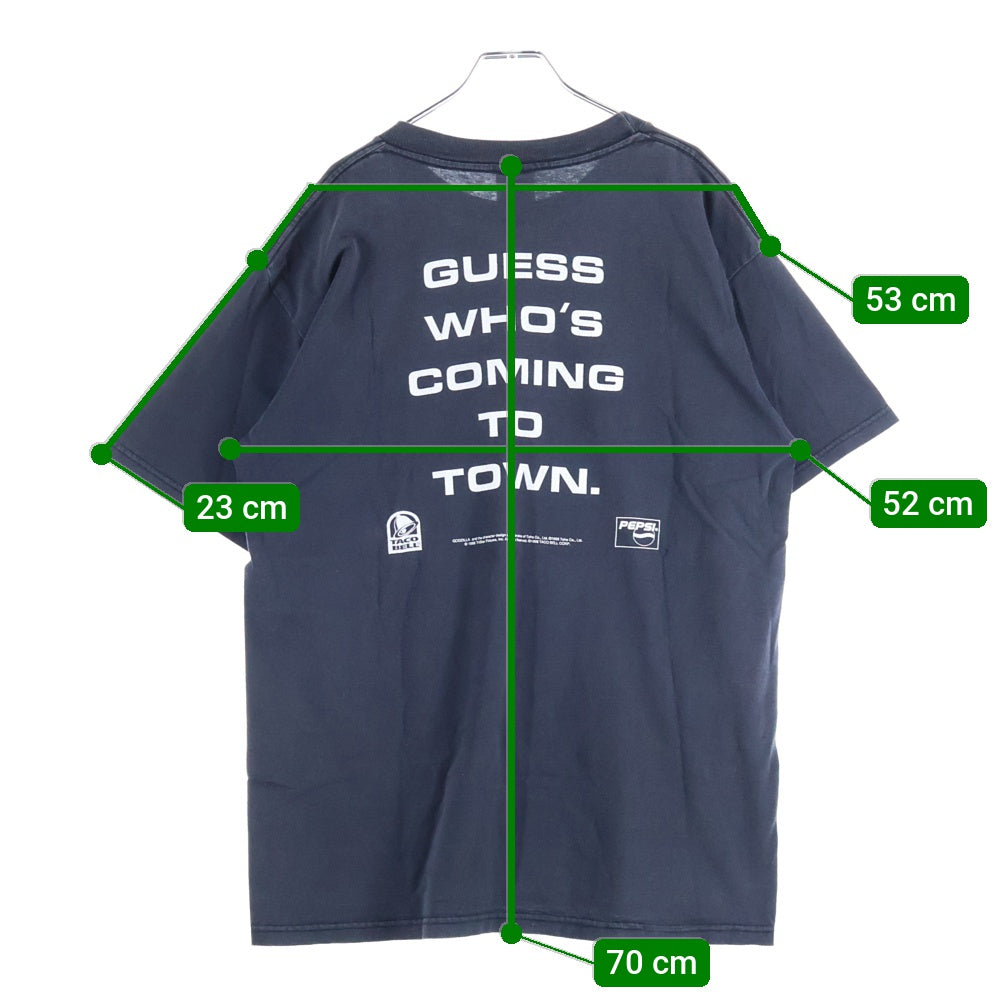 VINTAGE(ヴィンテージ) 90S VINTAGE GODZILLA GUESS WHO'S COMING TOWN ゴジラ ヴィンテージプリントTシャツ 半袖カットソー ブラック