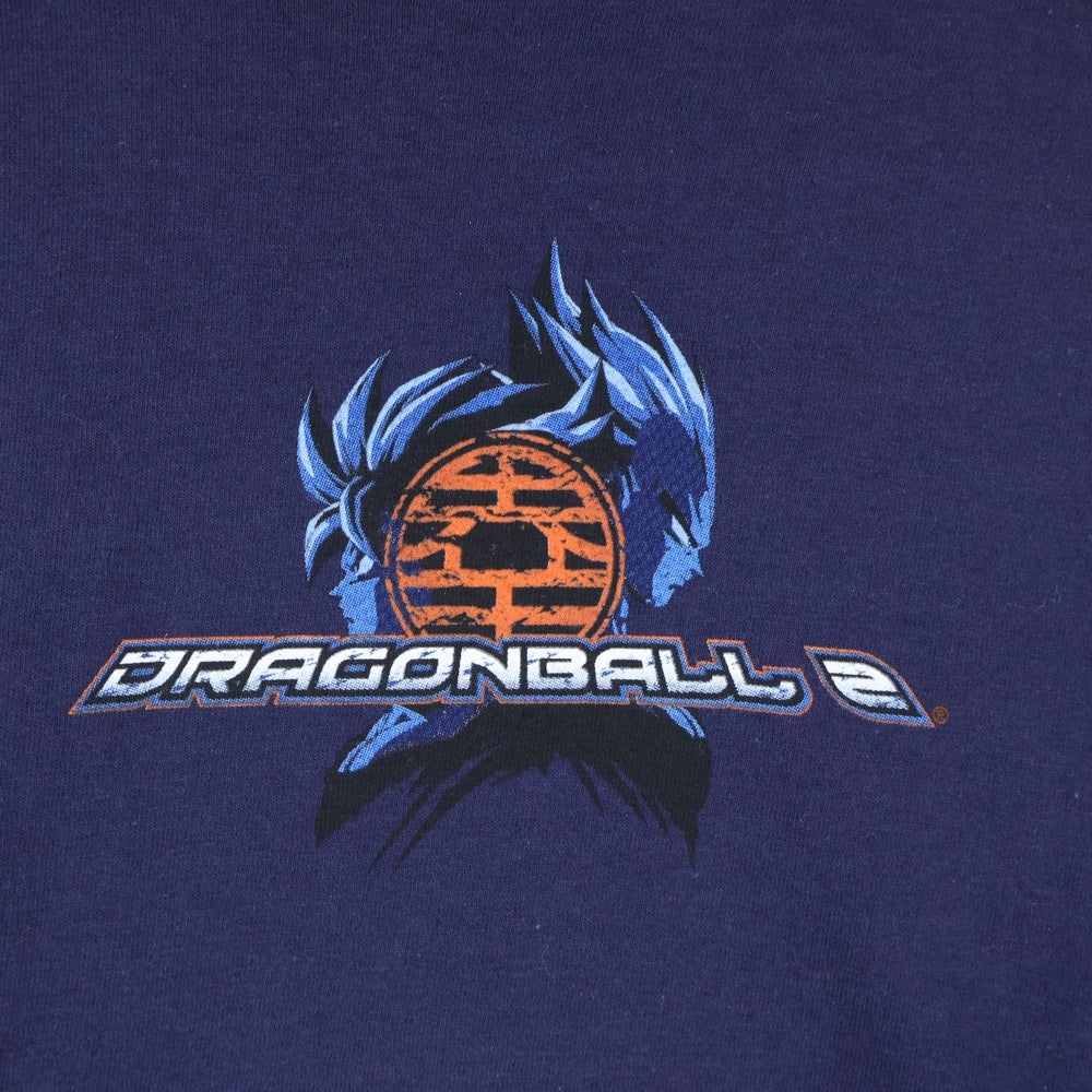 VINTAGE(ヴィンテージ) 00S DRAGON BALL Z ドラゴンボール ゴジータ プリントTシャツ 長袖カットソー ネイビー