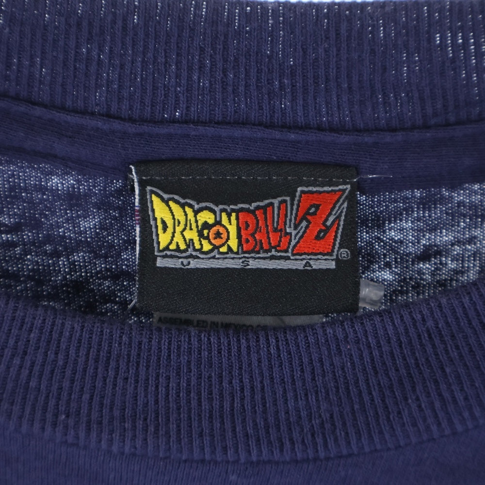 VINTAGE(ヴィンテージ) 00S DRAGON BALL Z ドラゴンボール ゴジータ プリントTシャツ 長袖カットソー ネイビー