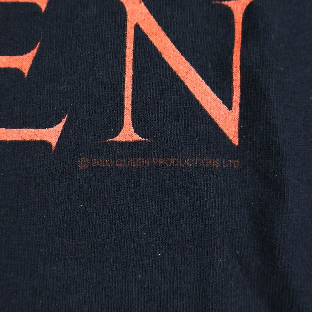 VINTAGE(ヴィンテージ) 00S QUEEN クイーン プリントTシャツ 半袖カットソー ブラック/オレンジ