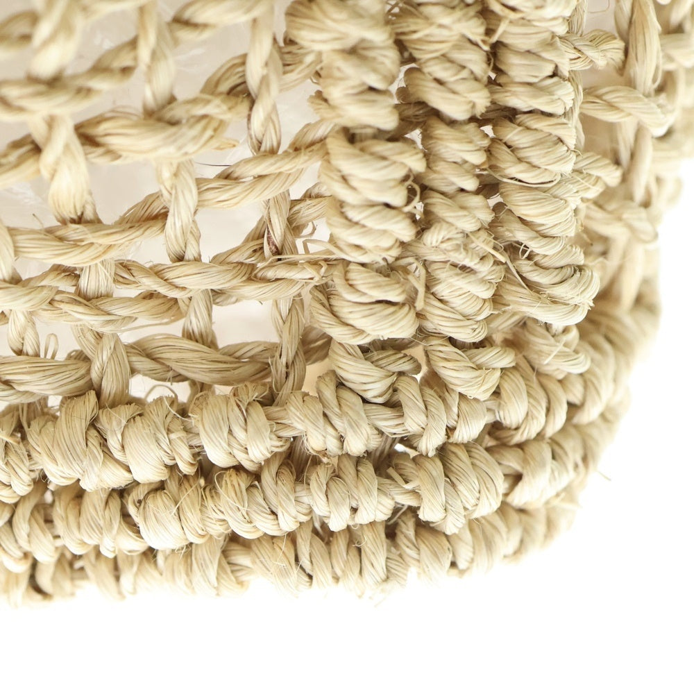 beautiful people(ビューティフルピープル) ABACA KNITTING NAME TOTE アバカ ニッティング ネーム トートバッグ ベージュ