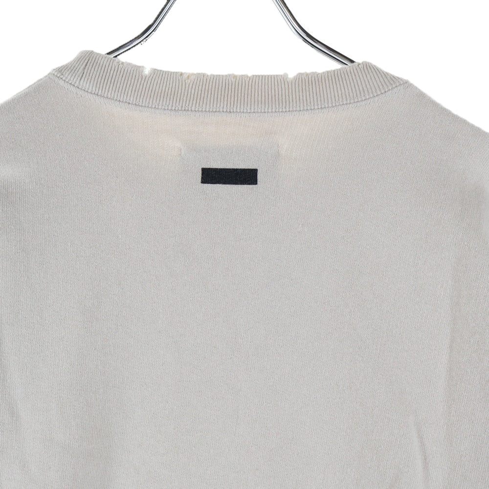 Stein(シュタイン) OVERSIZED REBUILD SWET オーバーサイズ リビルド クラッシュ プルオーバー スウェット ベージュ ST.306