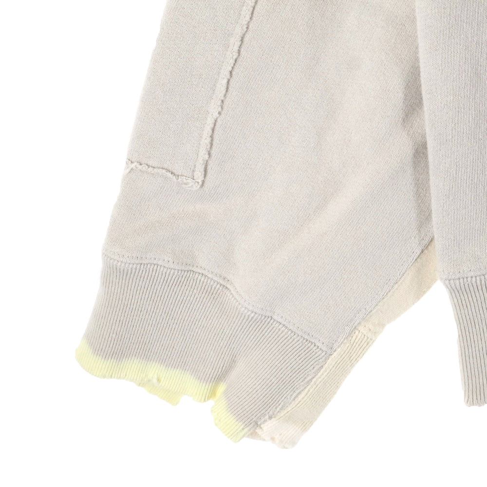 Stein(シュタイン) OVERSIZED REBUILD SWET オーバーサイズ リビルド クラッシュ プルオーバー スウェット ベージュ ST.306