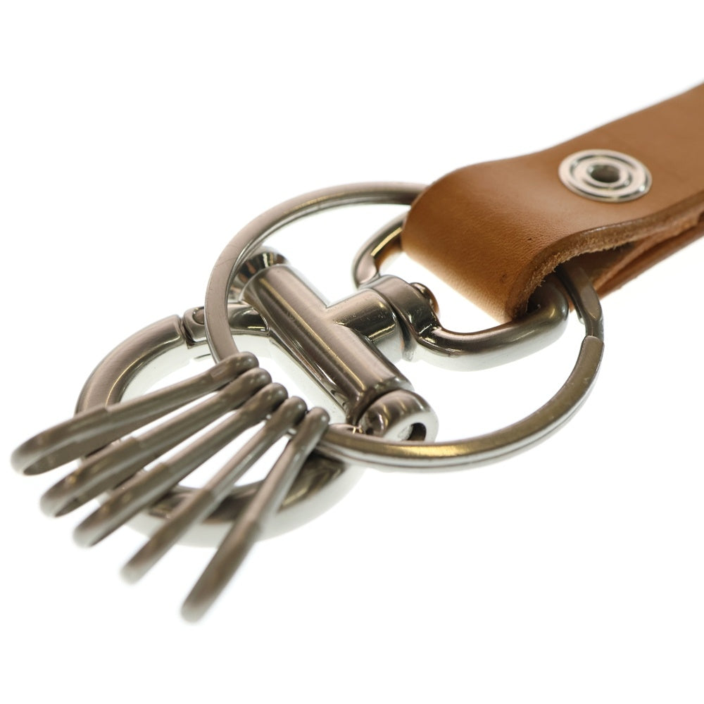 Hender Scheme(エンダースキーマ) KEY FLOCK キーフロック レザー リング ストラップ ブラウン