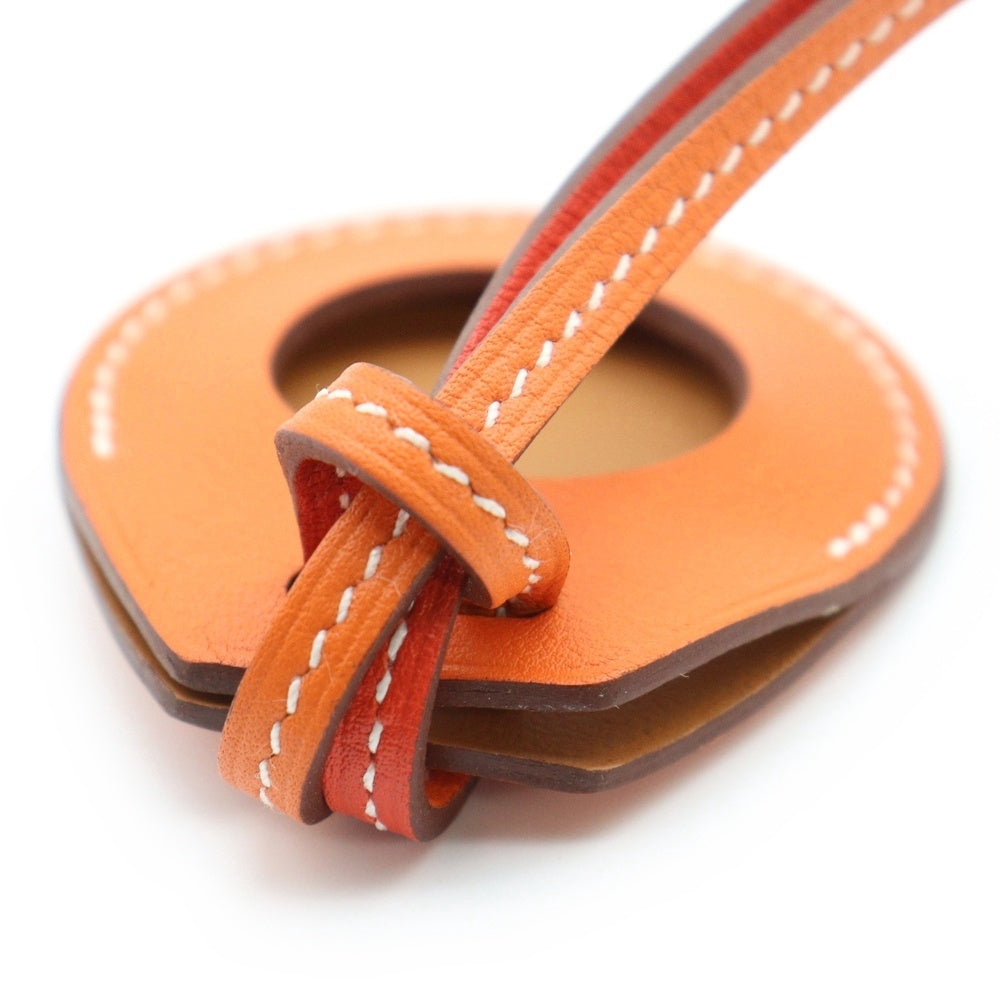 HERMES(エルメス) AirTag エアタグケース ストラップ ヴォースイフト オレンジ T刻印