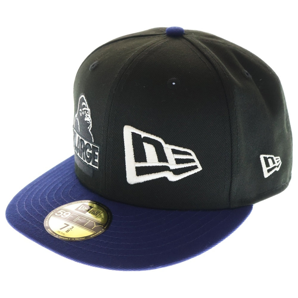 X-LARGE(エクストララージ) ×NEWERA 59FIFTY 2TONE MIX LOGO CAP ニューエラ ツートーンロゴキャップ 帽子 ブルー/ブラック