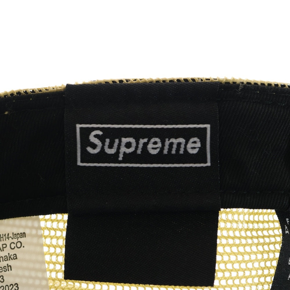SUPREME(シュプリーム) 24SS ×NEWERA 59FIFTY Box Logo Mesh Back ニューエラ ボックスロゴメッシュバック キャップ 帽子 ベージュ