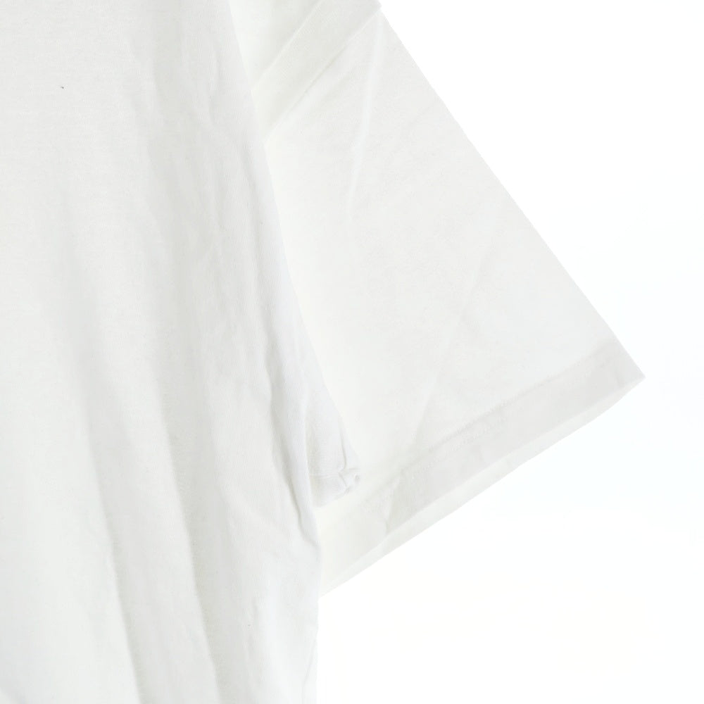 SEQUEL(シークエル) フロントロゴプリント クルーネック 半袖Tシャツ カットソー ホワイト