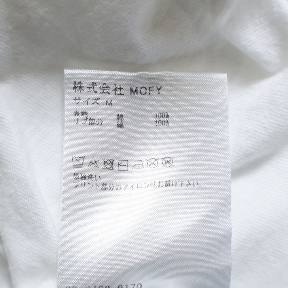 SEQUEL(シークエル) フロントロゴプリント クルーネック 半袖Tシャツ カットソー ホワイト